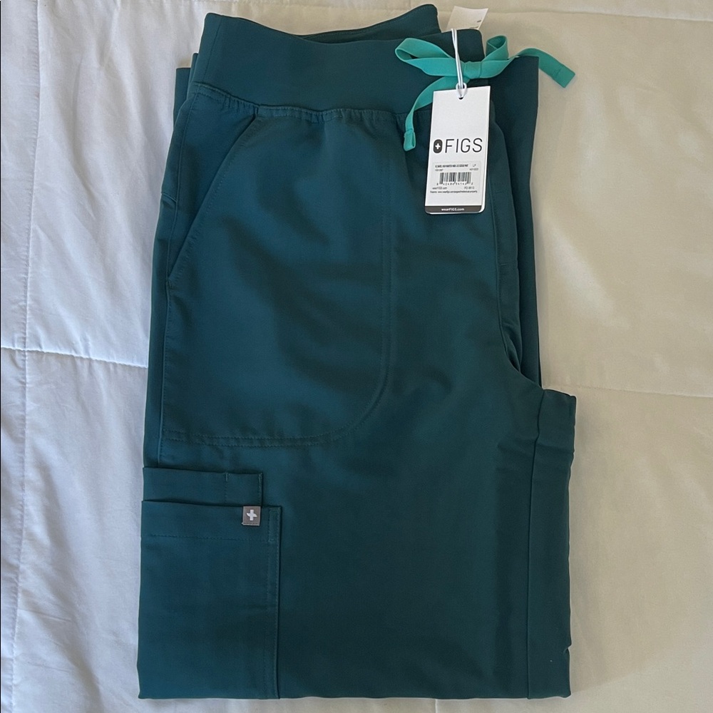 Figs Deep Teal Scrub Pants